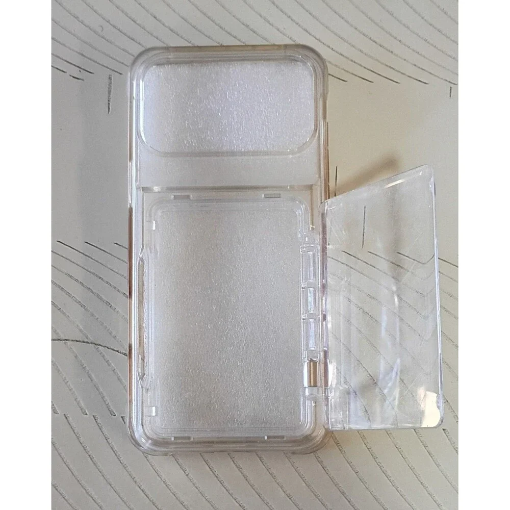 Clear Transparent Hard Back Case Cover with Card Holder Apple iPhone 17 Pro Max